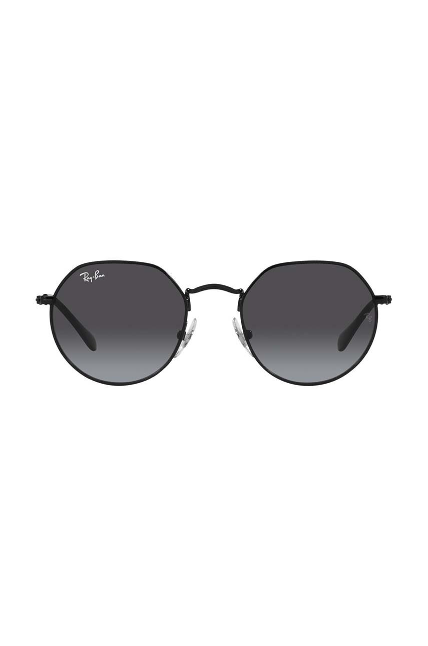 Ray-Ban ochelari de soare copii Junior Jack culoarea negru, 0RJ9565S