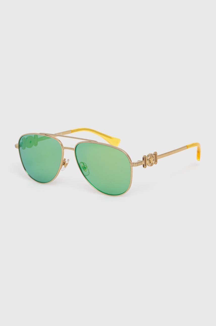 Дитячі сонцезахисні окуляри Versace колір золотий 0VK2002