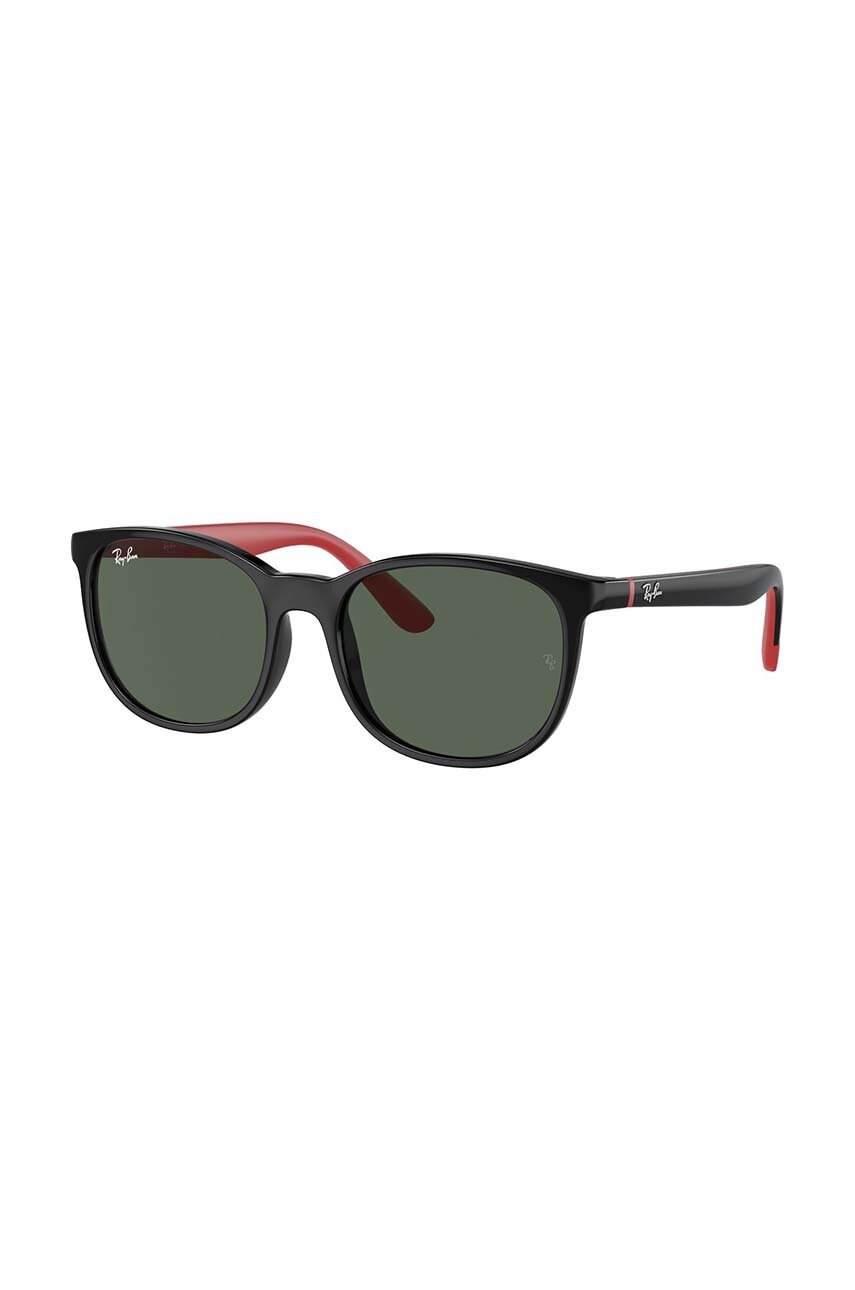 Ray-Ban ochelari de soare copii culoarea negru, 0RJ9079S