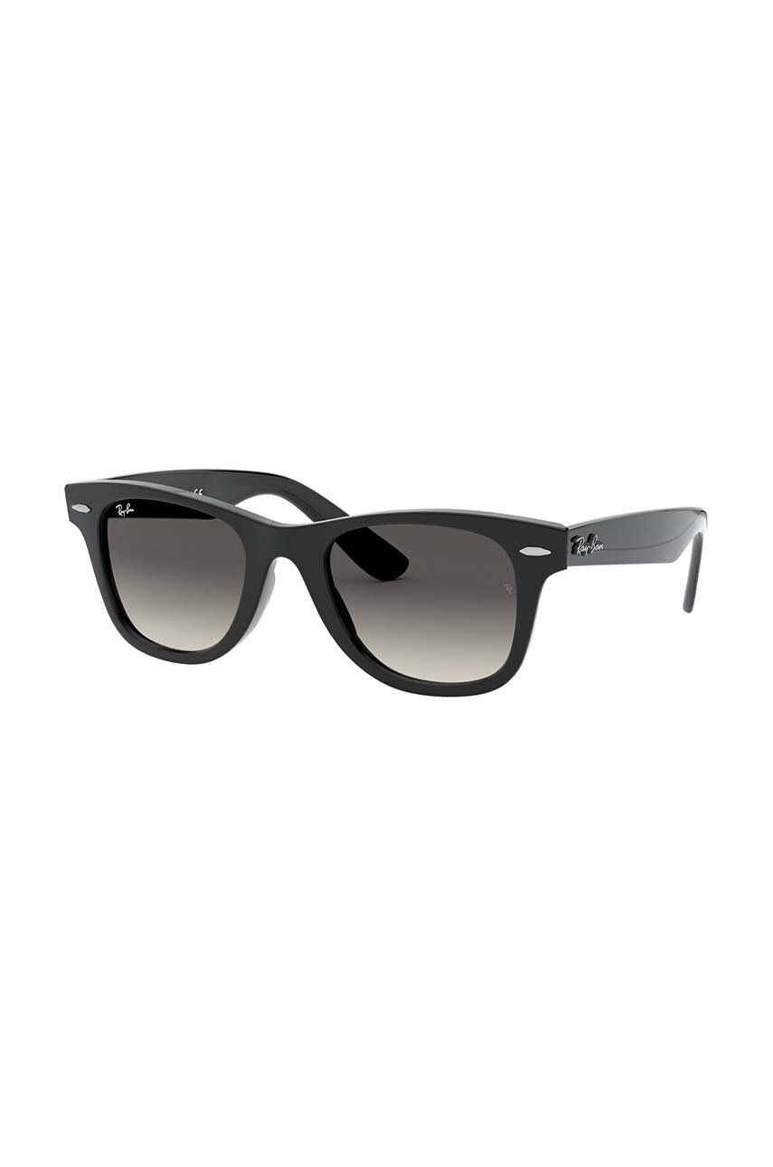 Ray-Ban ochelari de soare copii JUNIOR WAYFARER culoarea negru, 0RJ9066S