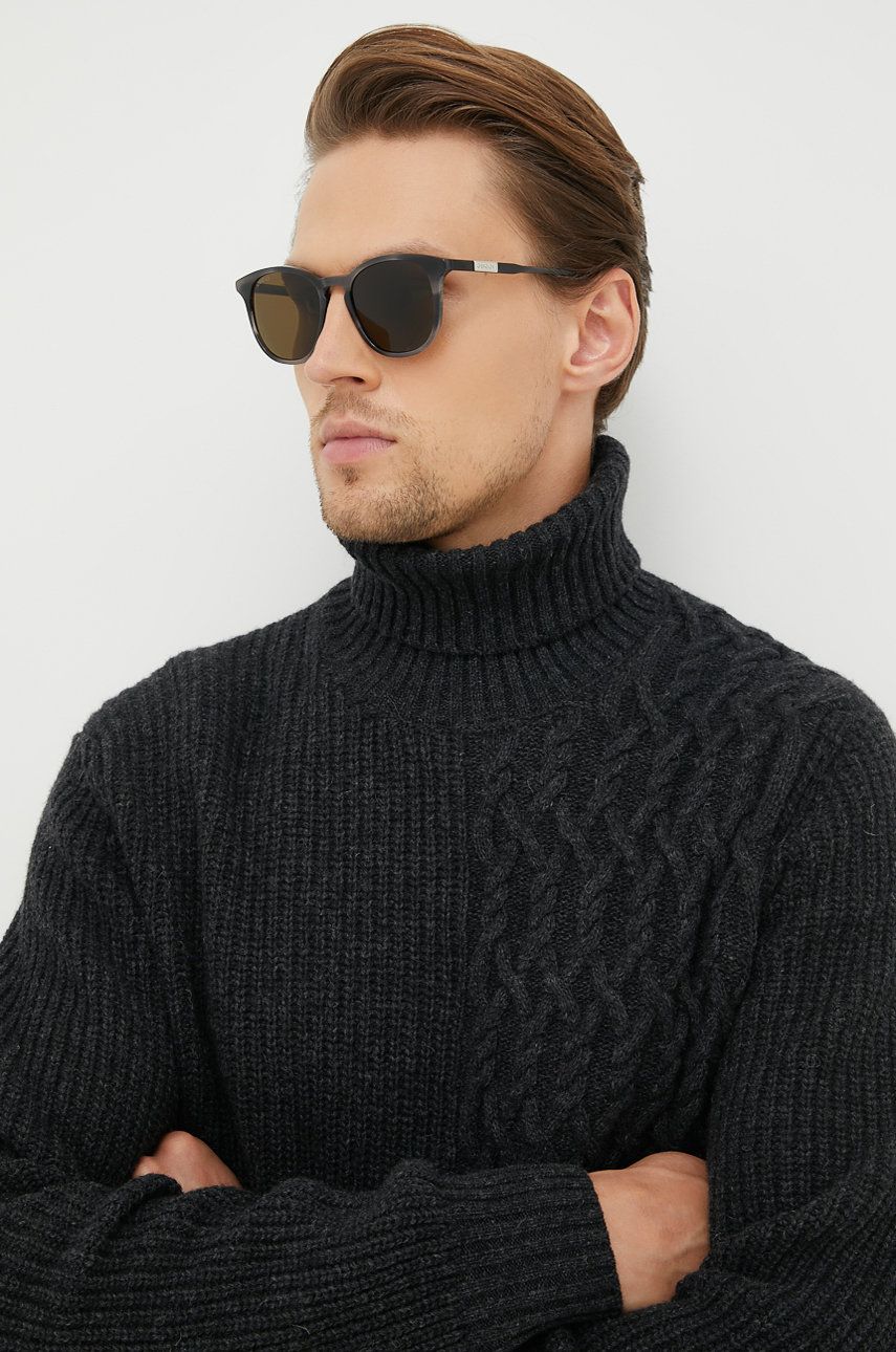 Gucci ochelari de soare barbati, culoarea gri Accesorii imagine noua