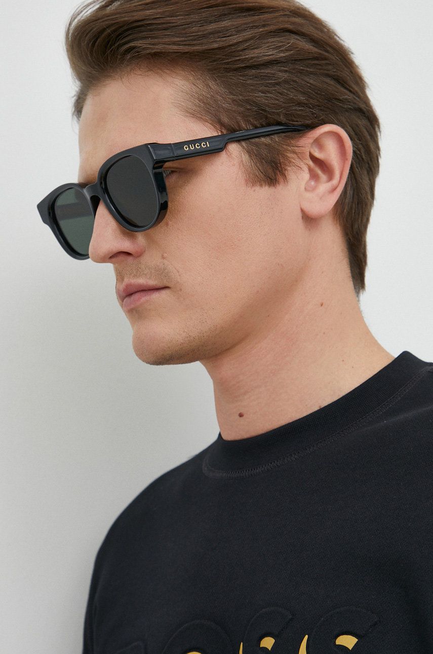 Gucci ochelari de soare GG1237S barbati, culoarea negru Accesorii imagine noua