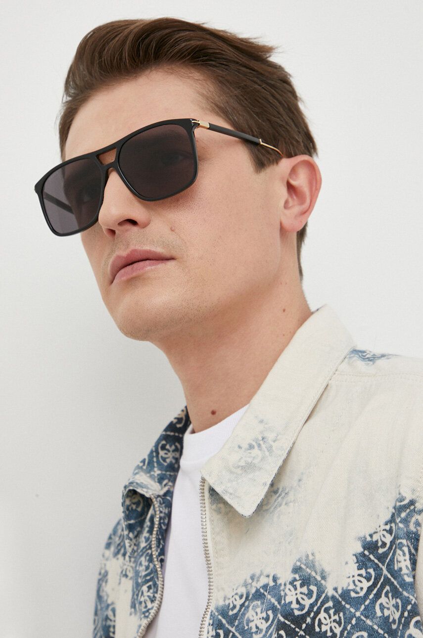 Gucci ochelari de soare barbati, culoarea negru Accesorii imagine noua