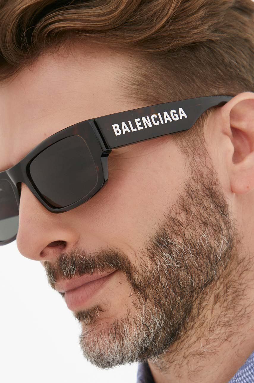 Balenciaga ochelari de soare barbati, culoarea maro