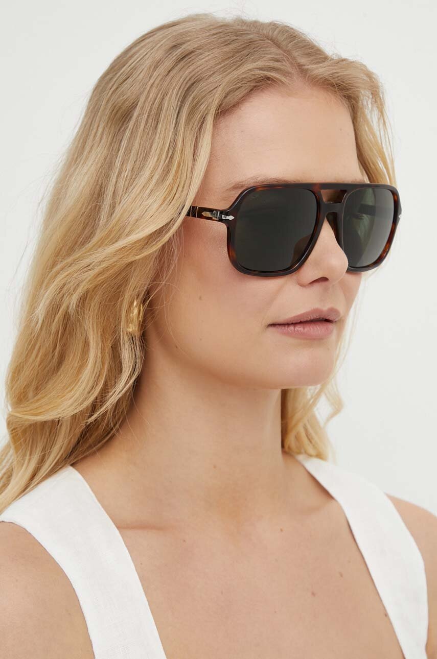 Сонцезахисні окуляри Persol чоловічі колір коричневий 0PO3328S 