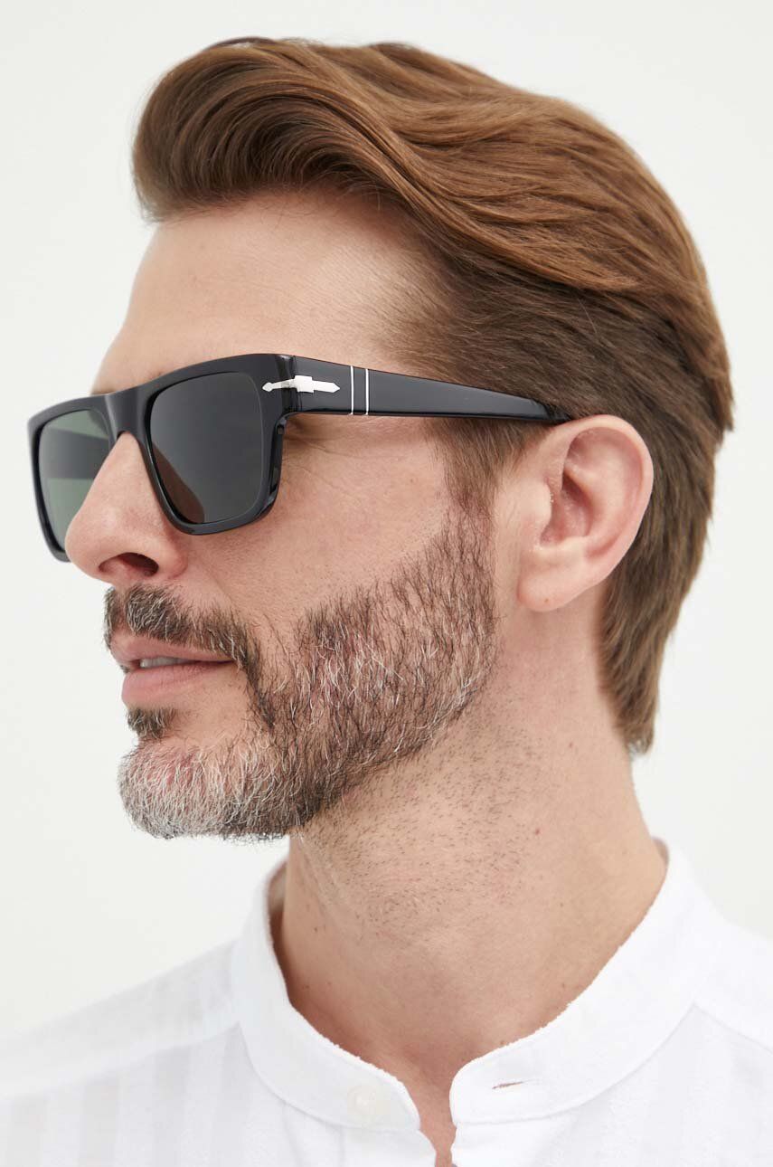 Persol ochelari de soare barbati, culoarea negru, 0PO3348S