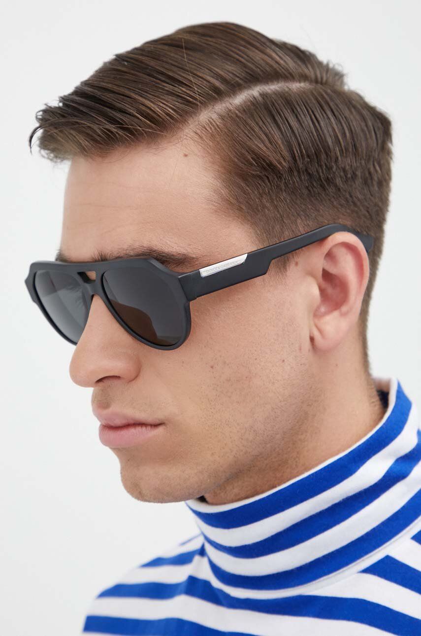 Dolce & Gabbana ochelari de soare barbati, culoarea negru