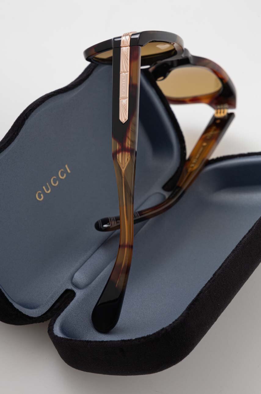 Γυαλιά ηλίου Gucci χρώμα: πράσινο φωτογραφία