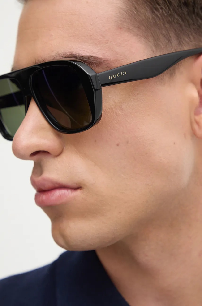 Сонцезахисні окуляри Gucci чоловічі колір чорний GG1615S 