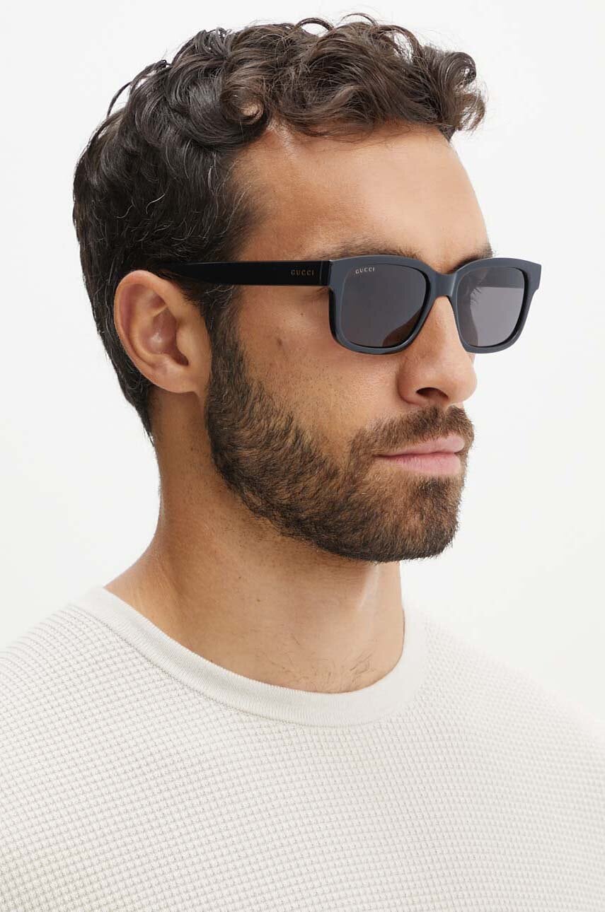 Gucci ochelari de soare barbati, culoarea negru, GG1583S