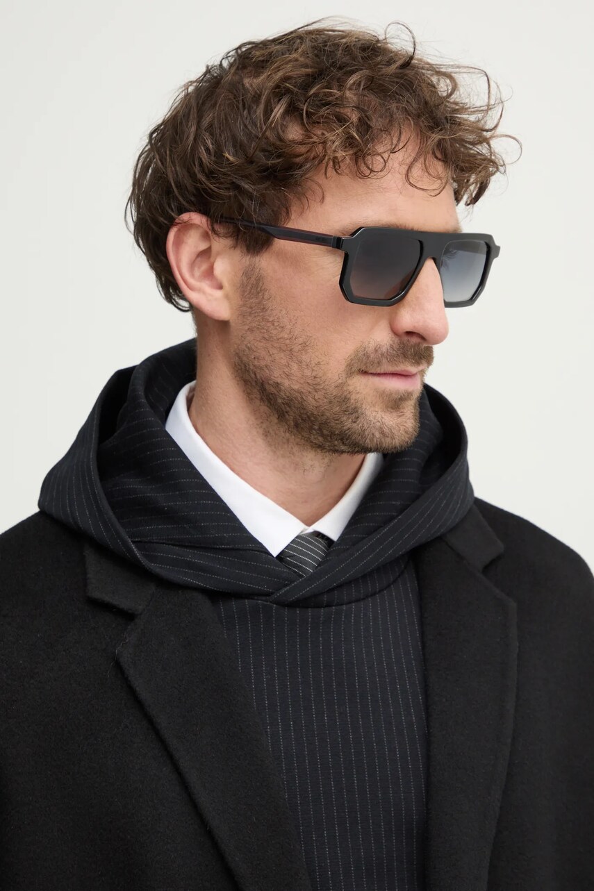 HUGO ochelari de soare barbati, culoarea negru, HG 1312/S