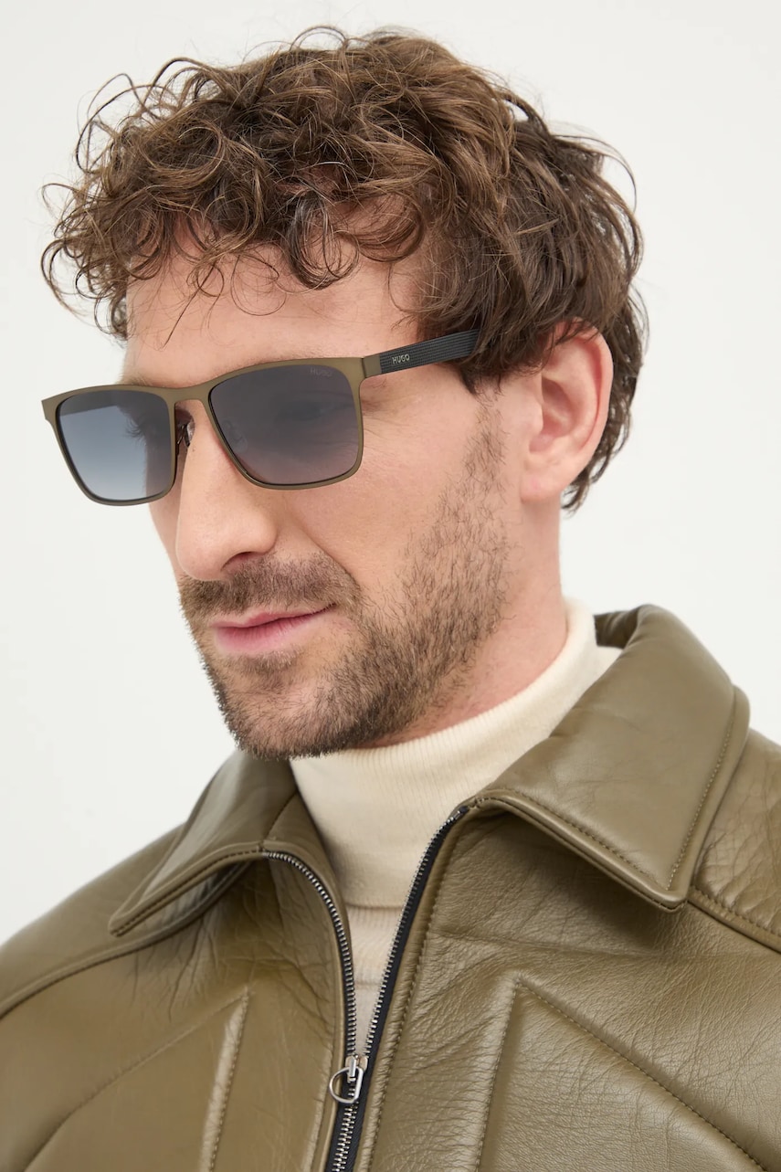 HUGO ochelari de soare barbati, culoarea auriu, HG 1328/S