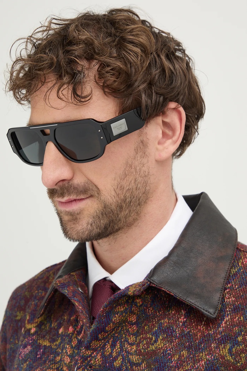 Γυαλιά ηλίου Dolce & Gabbana χρώμα: μαύρο, 0DG4482 φωτογραφία