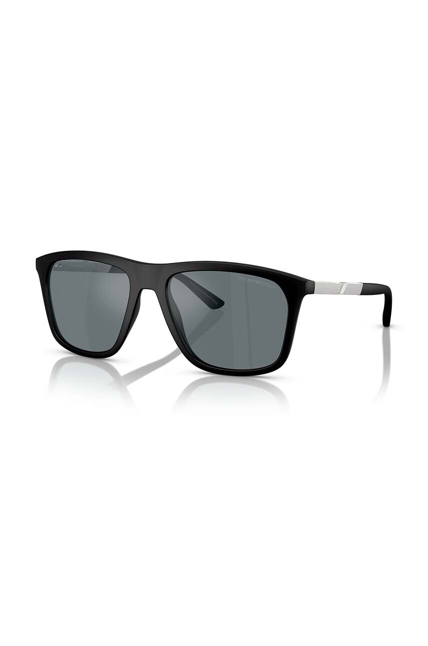 Levně Sluneční brýle Emporio Armani pánské, černá barva, 0EA4237
