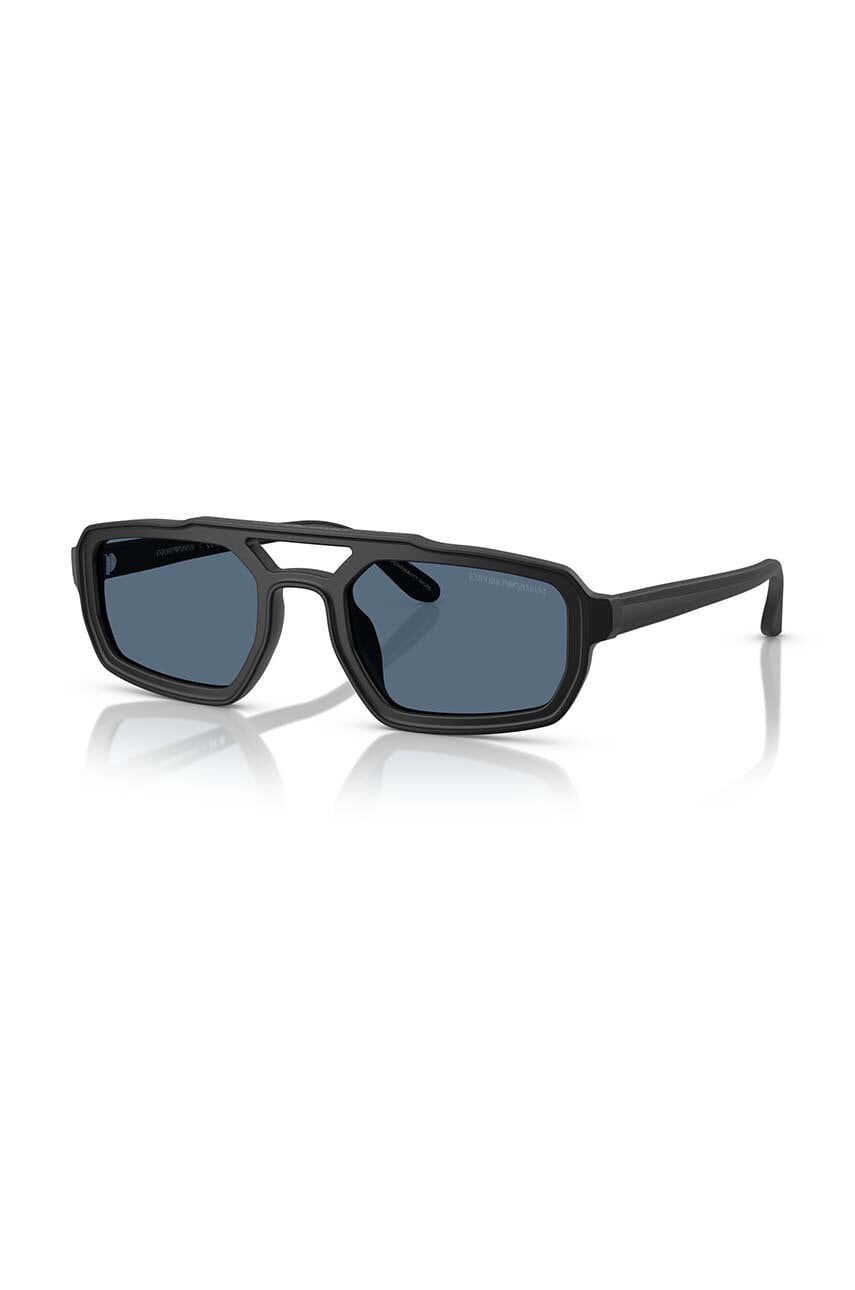 Emporio Armani ochelari de soare barbati, culoarea negru, 0EA4240U