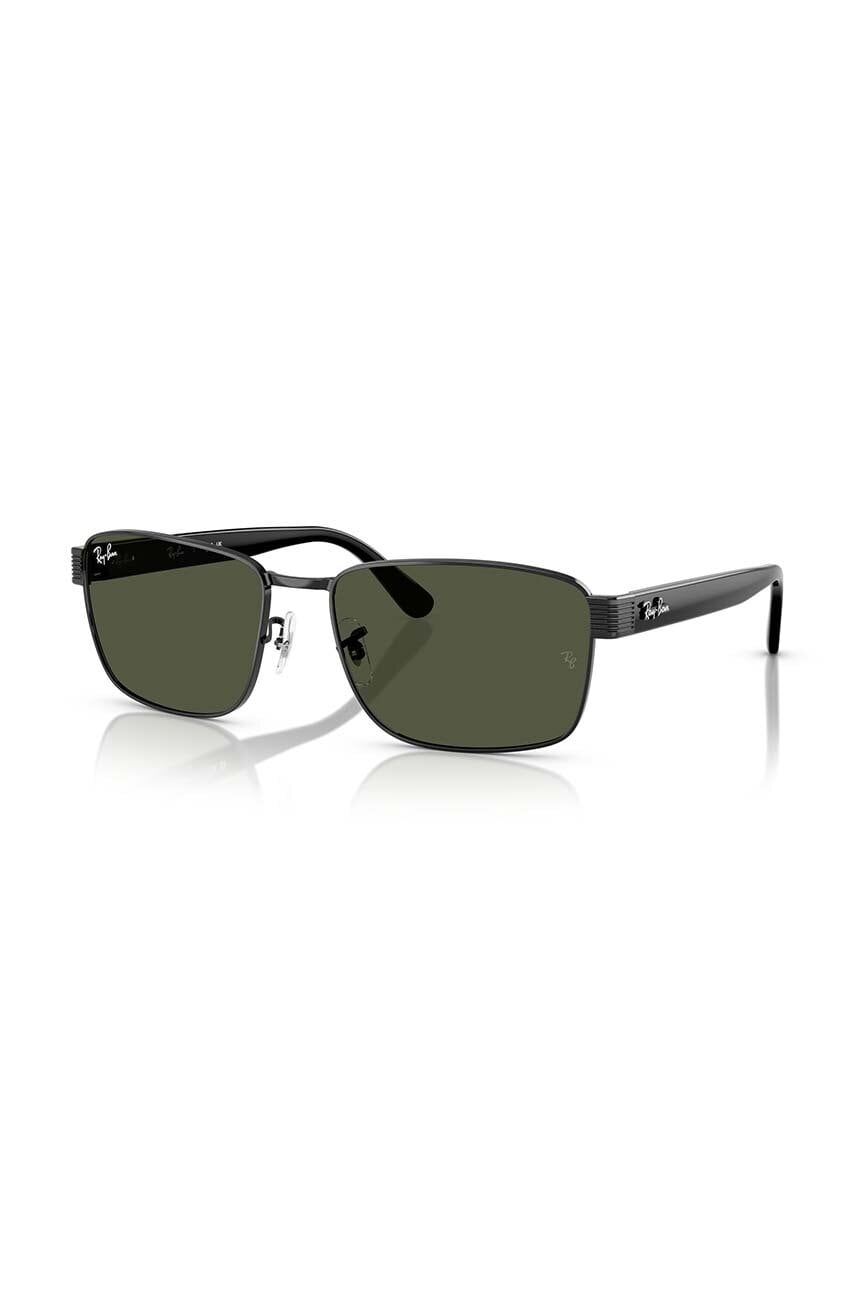 Ray-Ban ochelari de soare barbati, culoarea negru, 0RB3750