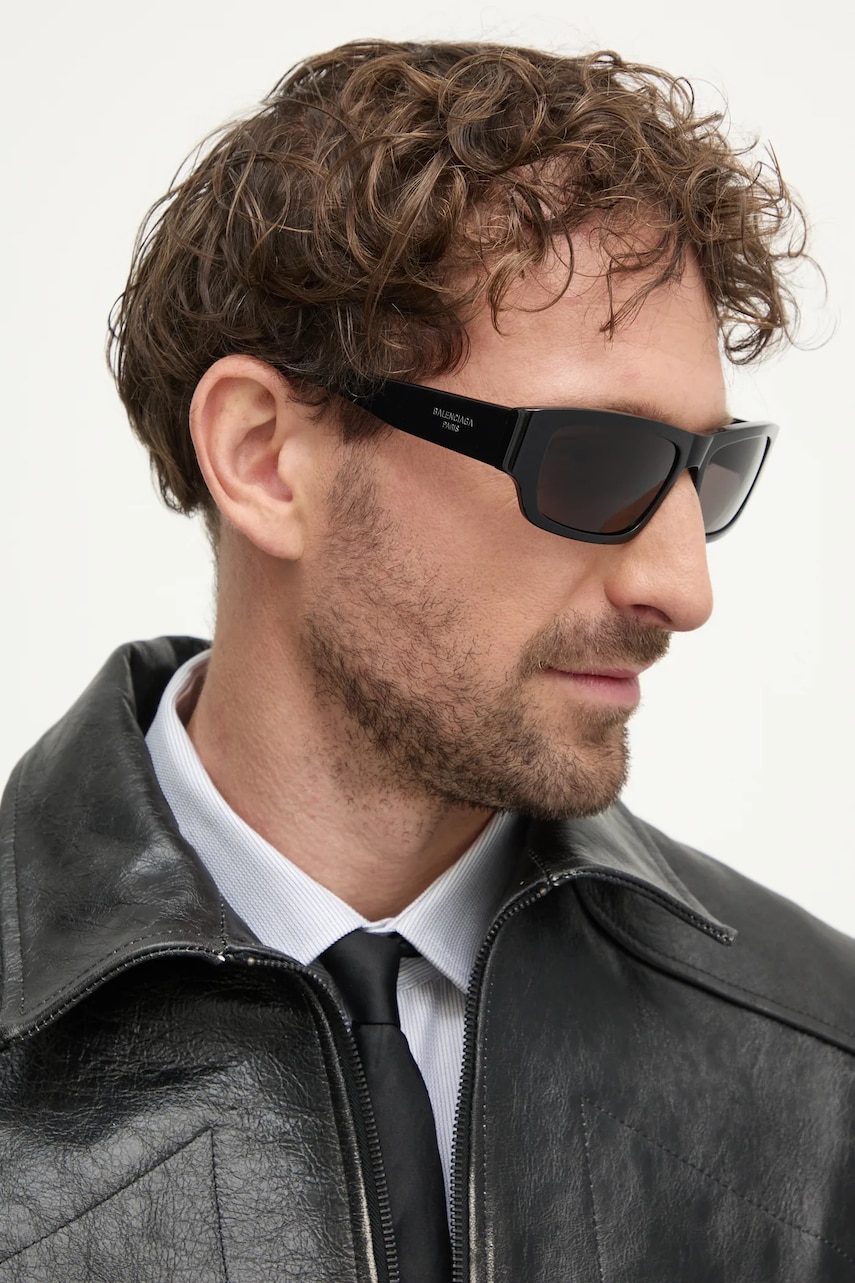 Balenciaga ochelari de soare barbati, culoarea negru, BB0366S Balenciaga ochelari de soare barbati, culoarea negru, BB0366S