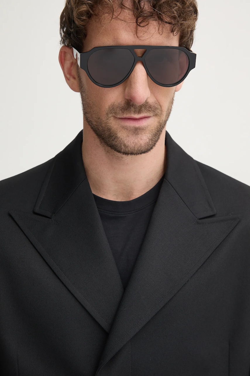 Bottega Veneta ochelari de soare barbati, culoarea negru, BV1318S Bottega Veneta ochelari de soare barbati, culoarea negru, BV1318S