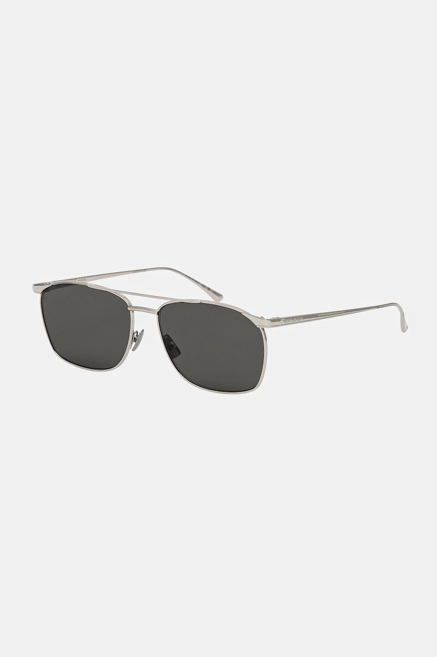 Солнцезащитные очки Saint Laurent мужские цвет серебрянный SL 796 VINCENT Солнцезащитные очки Saint Laurent мужские цвет серебрянный SL 796 VINCENT