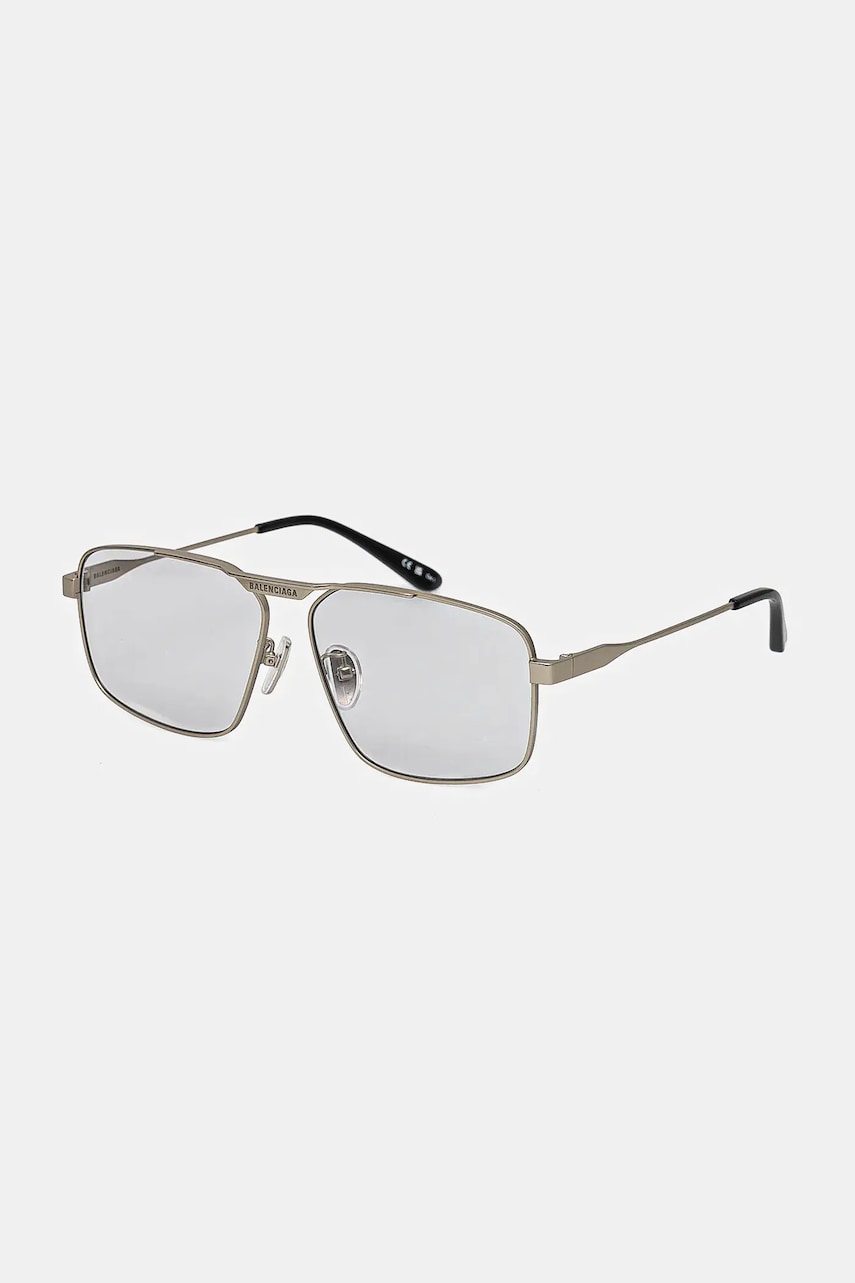 Balenciaga ochelari de soare barbati, culoarea argintiu, BB0418SK Balenciaga ochelari de soare barbati, culoarea argintiu, BB0418SK