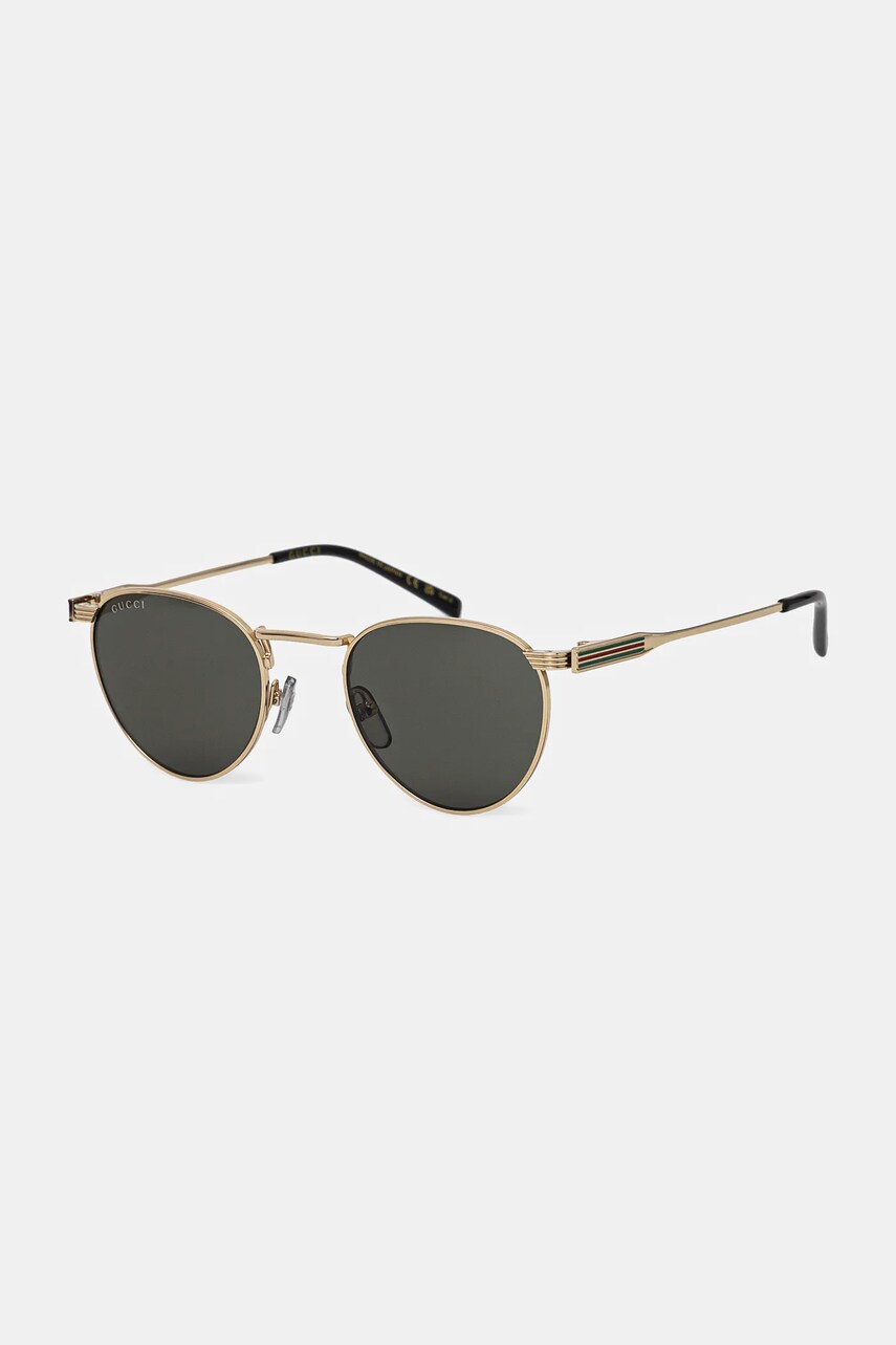 Gucci ochelari de soare barbati, culoarea auriu, GG1875S