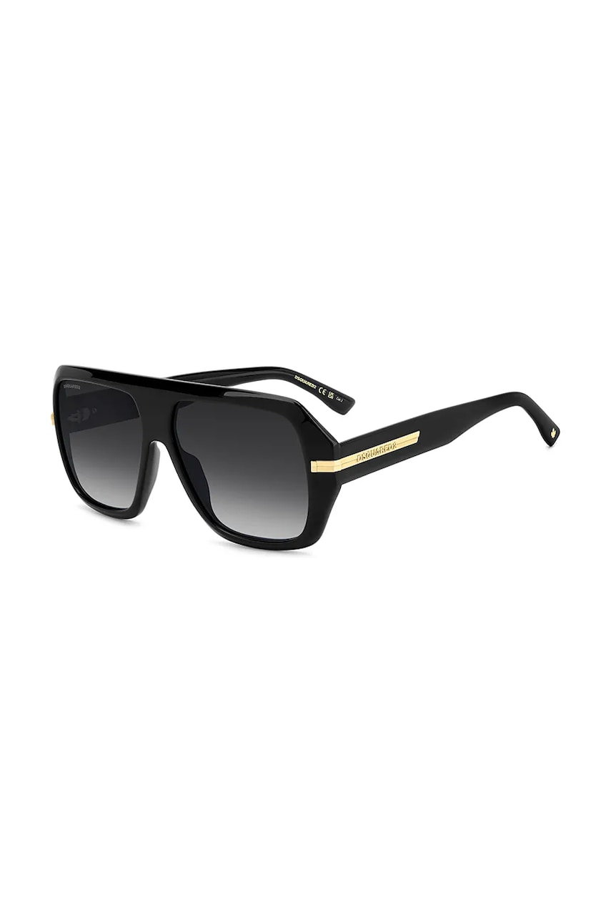 DSQUARED2 ochelari barbati, culoarea negru, D2 0160/S