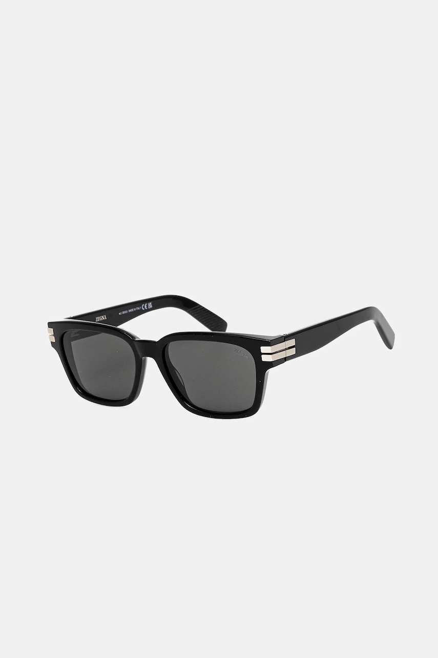 Zegna ochelari de soare culoarea negru, EZ0237_5501A