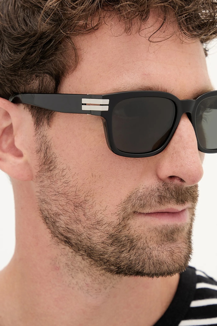 Γυαλιά ηλίου Zegna ανδρικό, χρώμα: μαύρο, EZ0237_5501A φωτογραφία