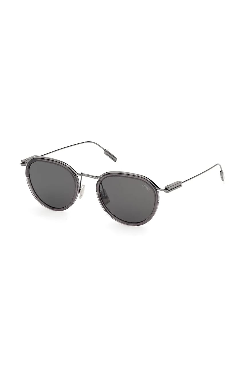 Zegna ochelari de soare bărbați, culoarea gri, EZ0246_5120A