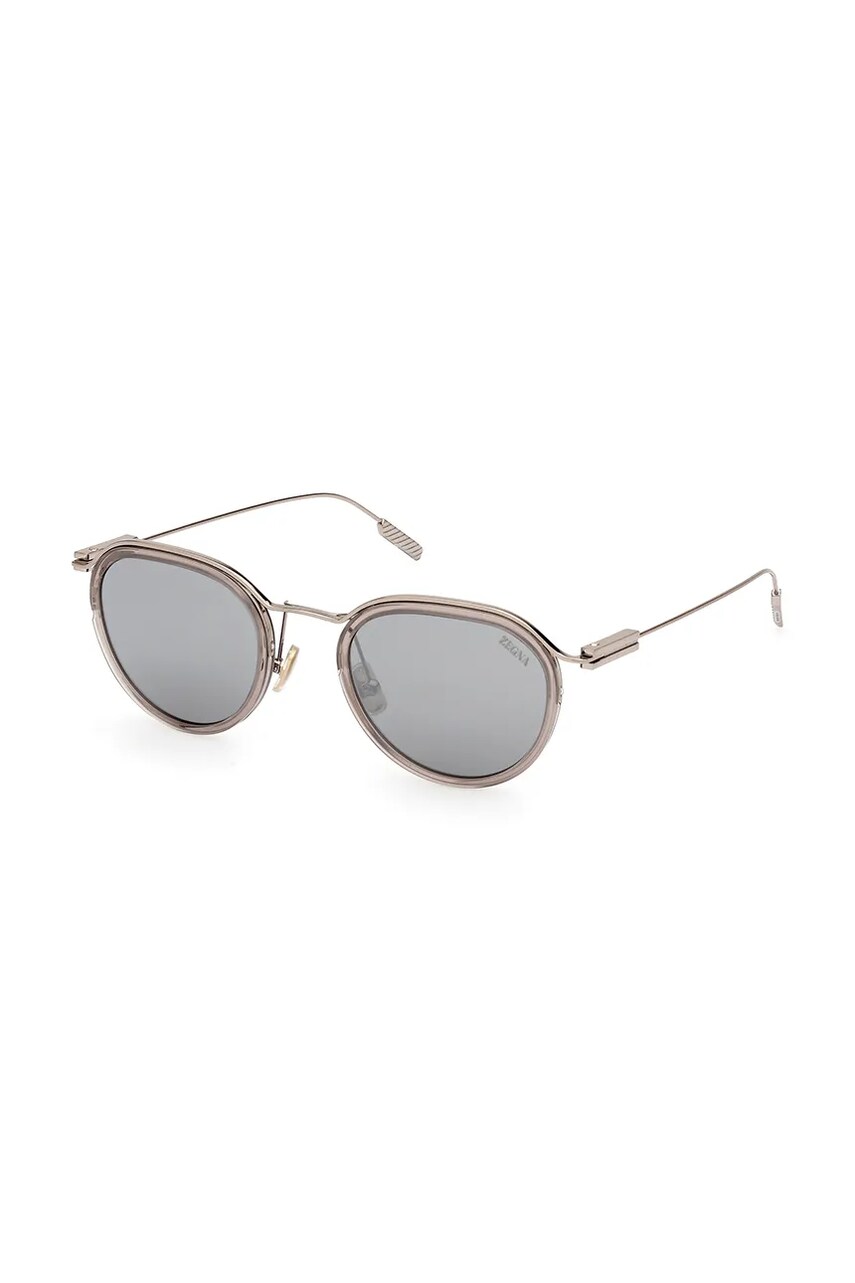 Zegna ochelari de soare bărbați, culoarea bej, EZ0246_5157A