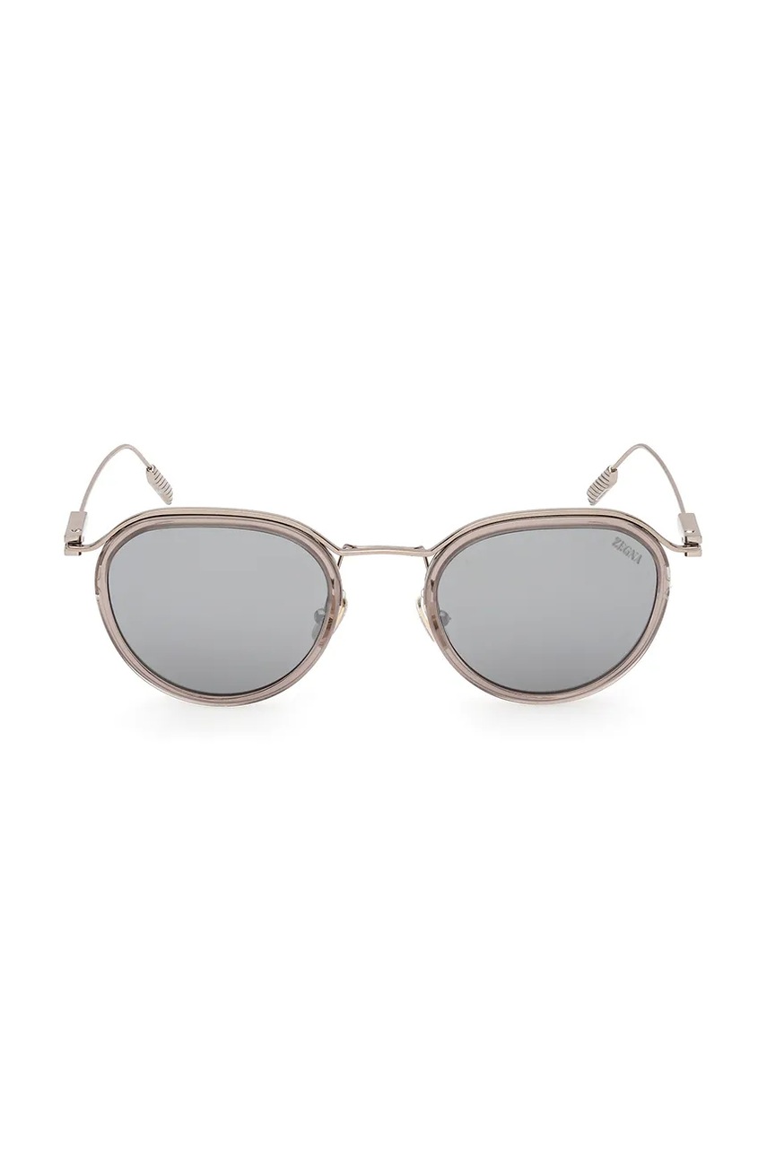 Γυαλιά ηλίου Zegna χρώμα: μπεζ, EZ0246_5157A φωτογραφία