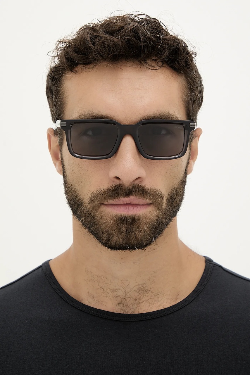 Γυαλιά ηλίου Zegna χρώμα: μαύρο, EZ0249_5320D φωτογραφία