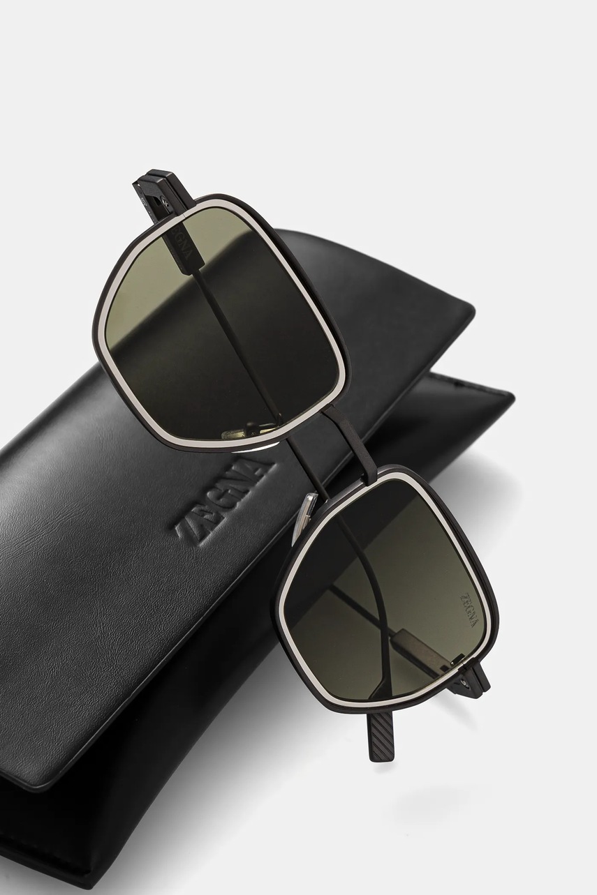 Γυαλιά ηλίου Zegna ανδρικά, χρώμα: ασημί, EZ0256_4909N φωτογραφία