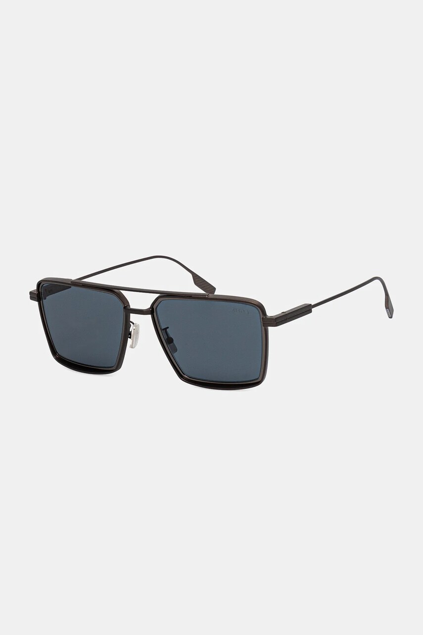 Zegna ochelari de soare culoarea negru, EZ0257_5637V
