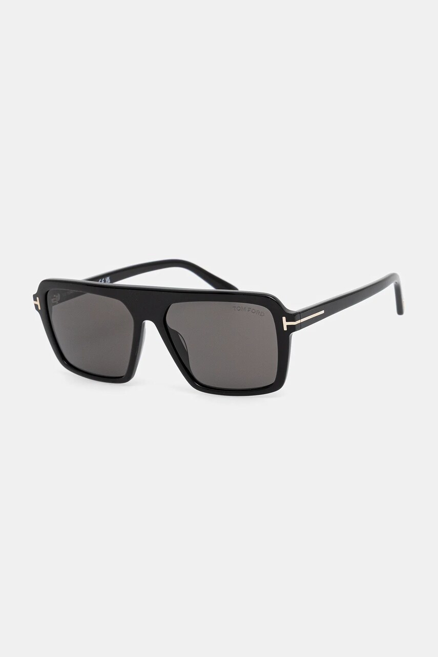 Tom Ford ochelari de soare Vincent bărbați, culoarea negru, FT1176_5601A