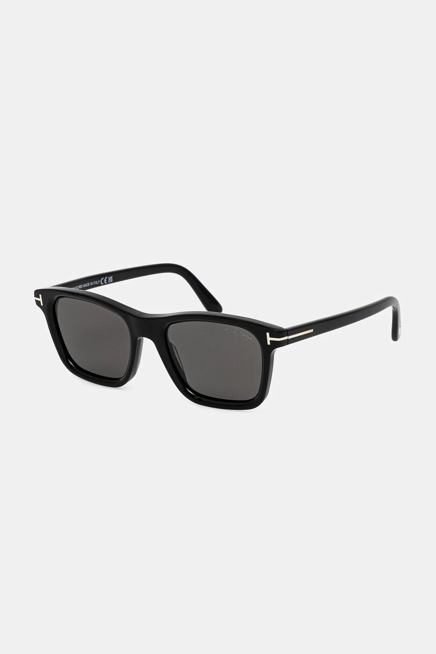 Tom Ford ochelari de soare Barron culoarea negru, FT1179_5401D