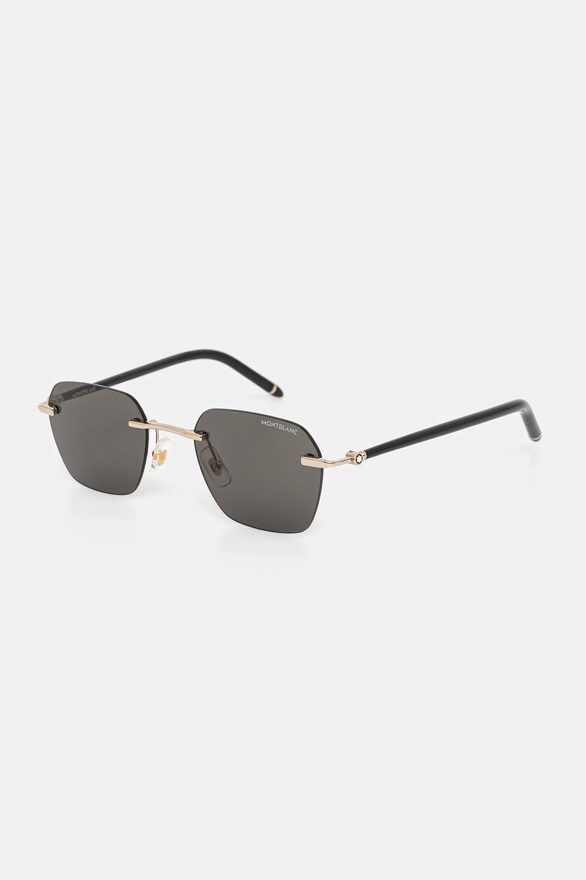 Montblanc ochelari de soare barbati, culoarea auriu, MB0270S