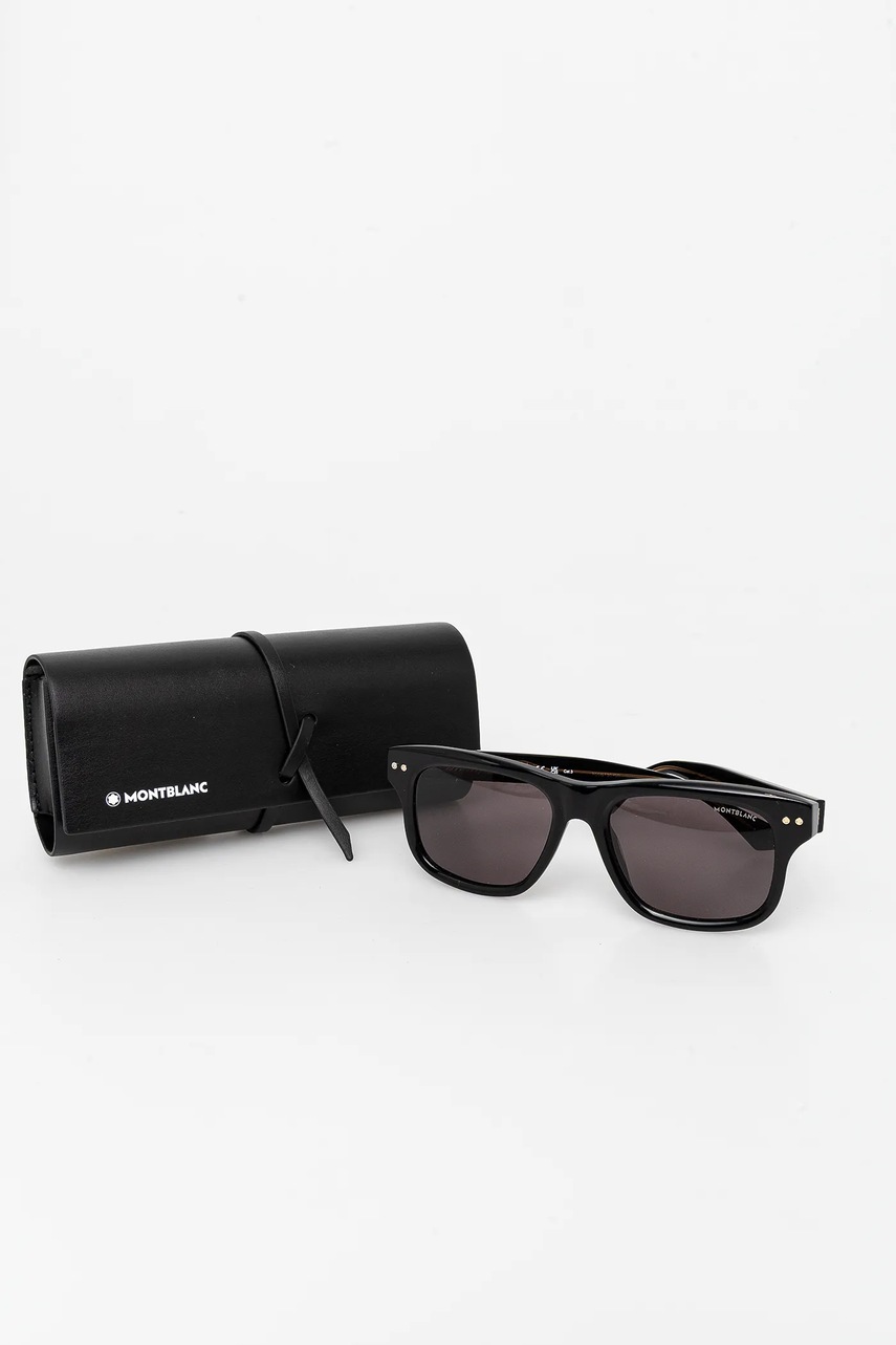 Γυαλιά ηλίου Montblanc χρώμα: μαύρο, MB0319S φωτογραφία