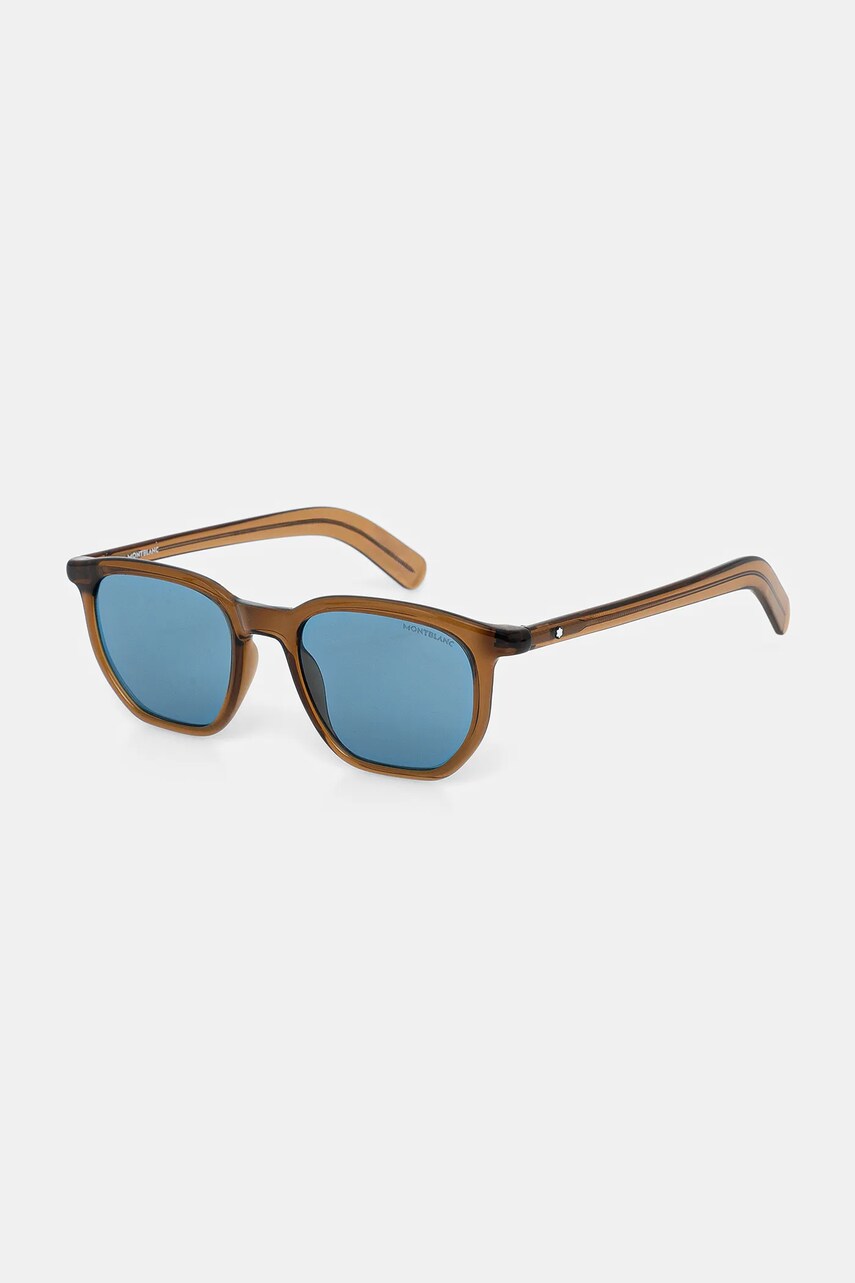 Montblanc ochelari de soare barbati, culoarea maro, MB0352S