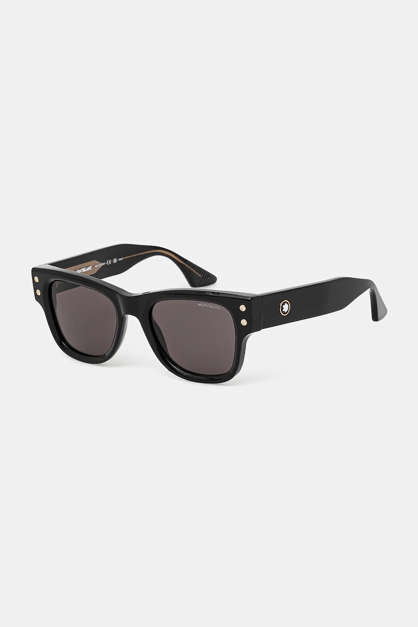 Montblanc ochelari de soare barbati, culoarea negru, MB0381S Montblanc ochelari de soare barbati, culoarea negru, MB0381S