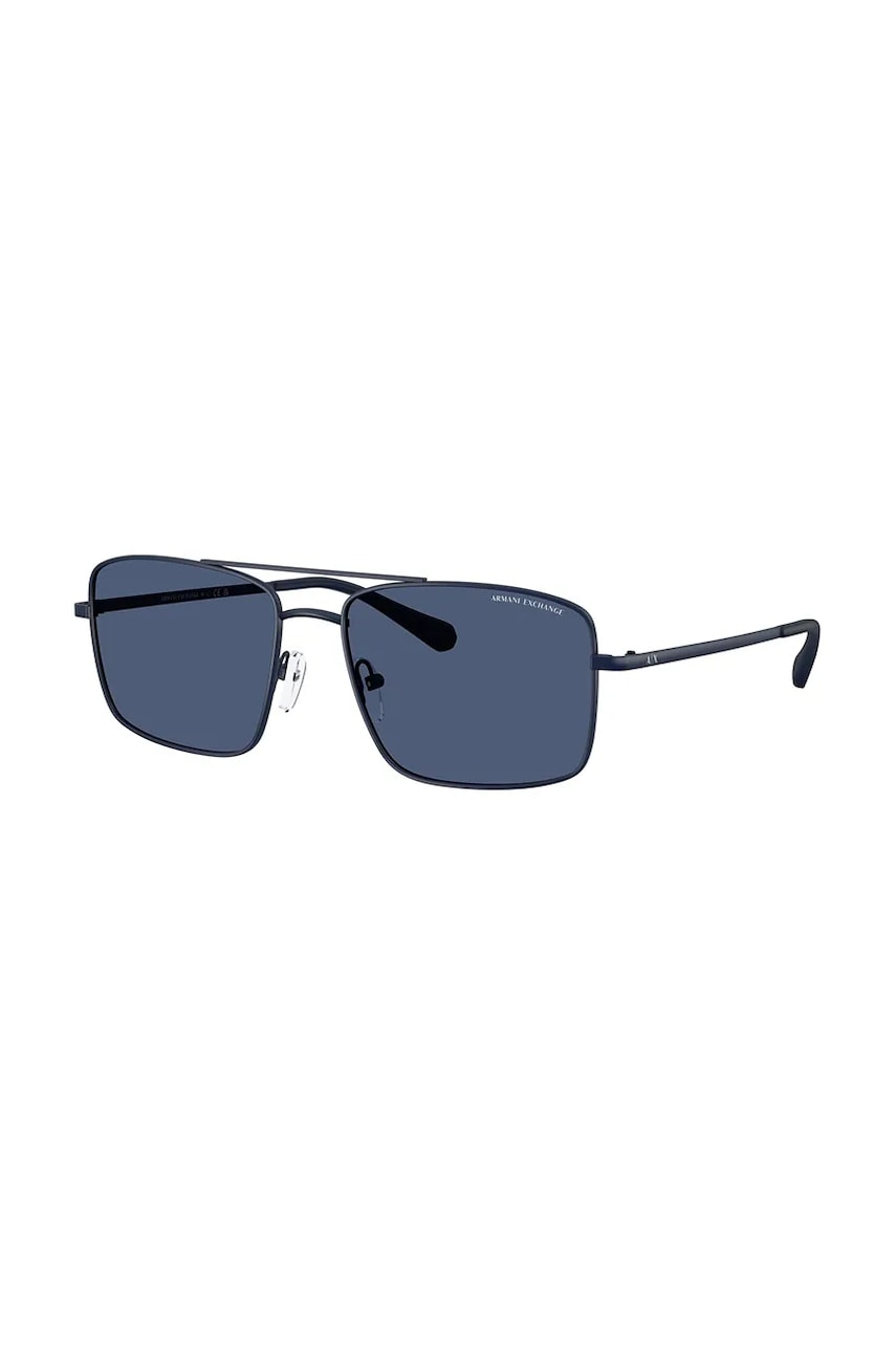 Armani Exchange ochelari de soare barbati, culoarea albastru marin, 0AX2054S