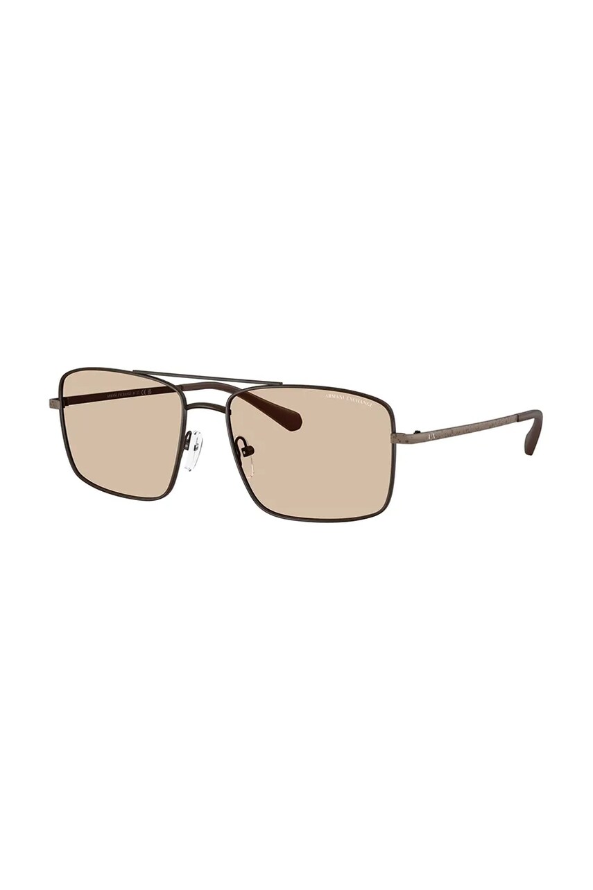 Armani Exchange ochelari de soare barbati, culoarea maro, 0AX2054S