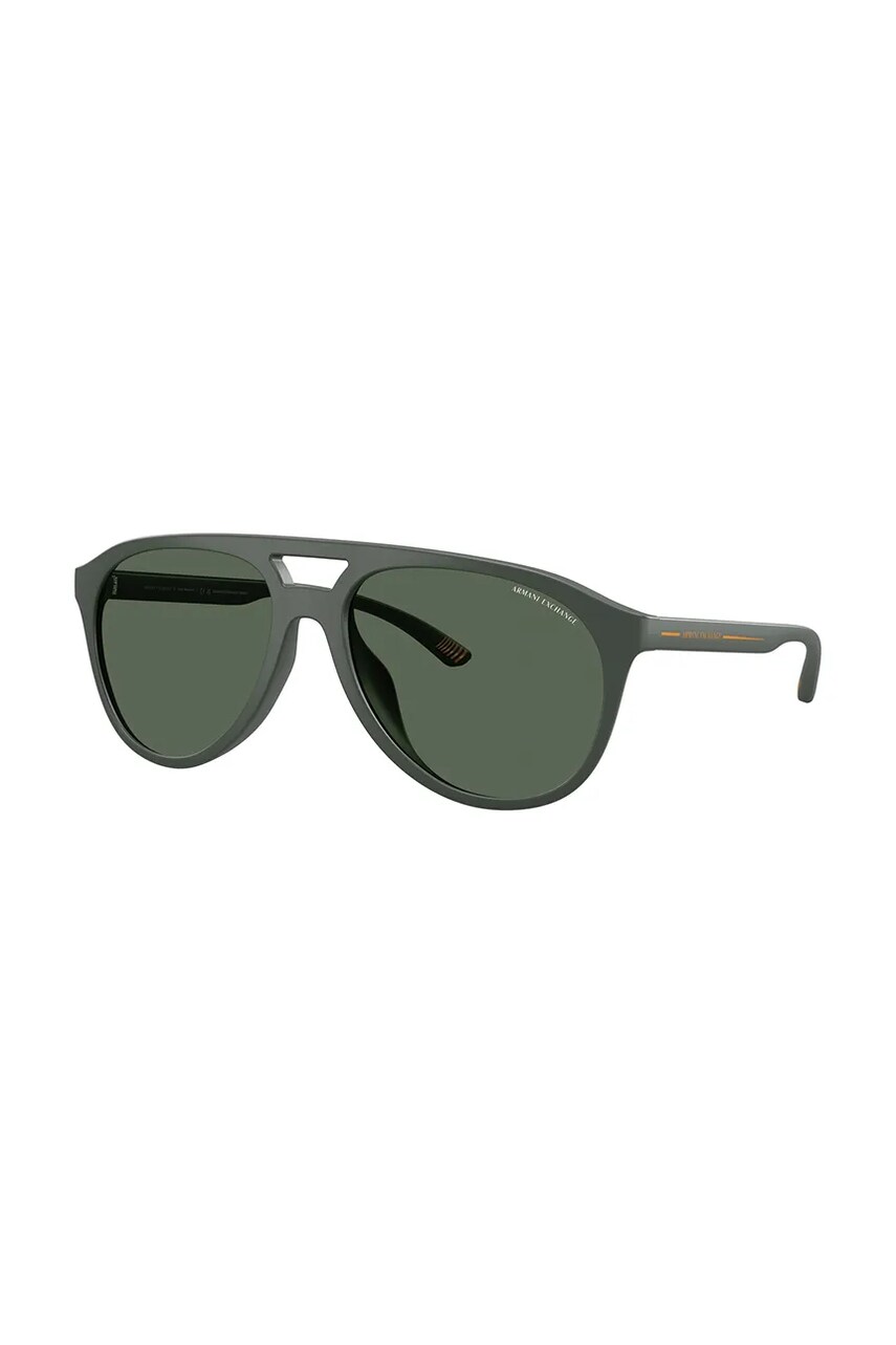 Armani Exchange ochelari de soare bărbați, culoarea verde, 0AX4156SU