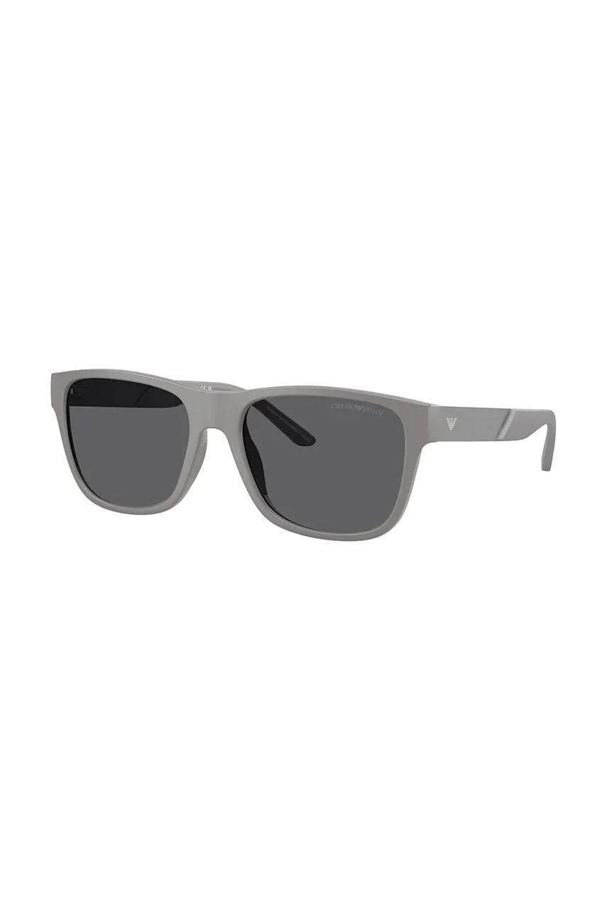 Emporio Armani ochelari de soare bărbați, culoarea gri, 0EA4243