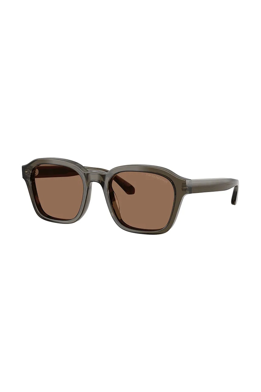 Emporio Armani ochelari de soare bărbați, culoarea gri, 0EA4245U
