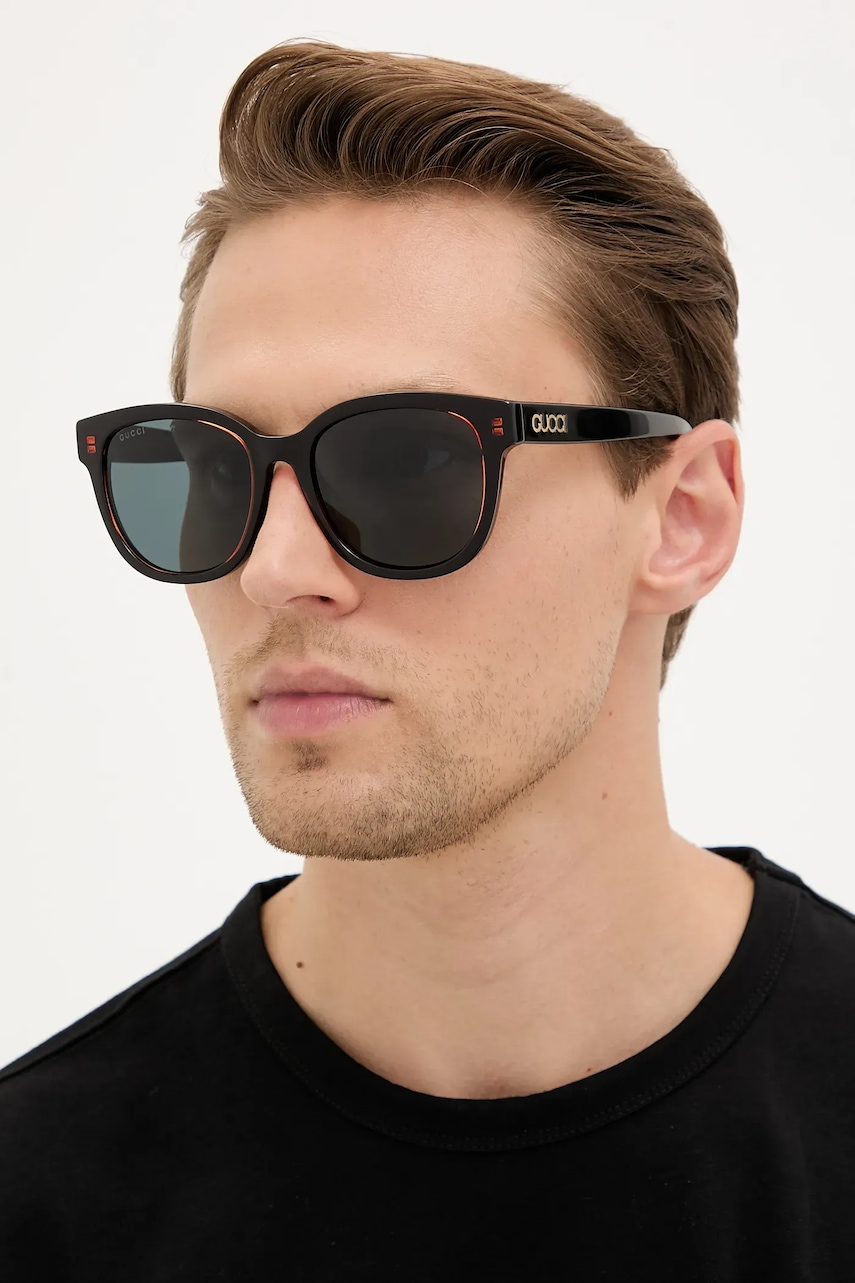 Gucci ochelari de soare culoarea negru, GG1797SK