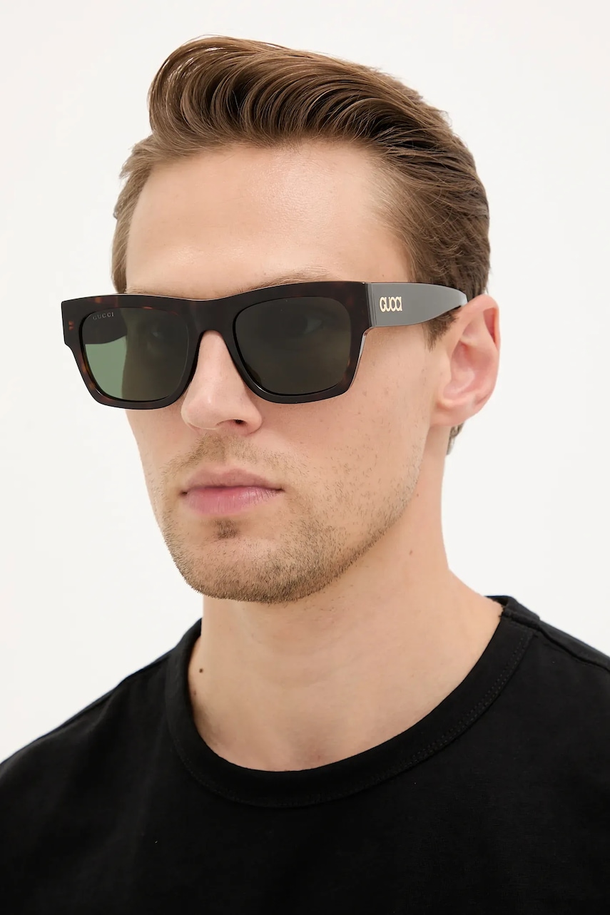 Gucci ochelari de soare culoarea verde, GG1793S