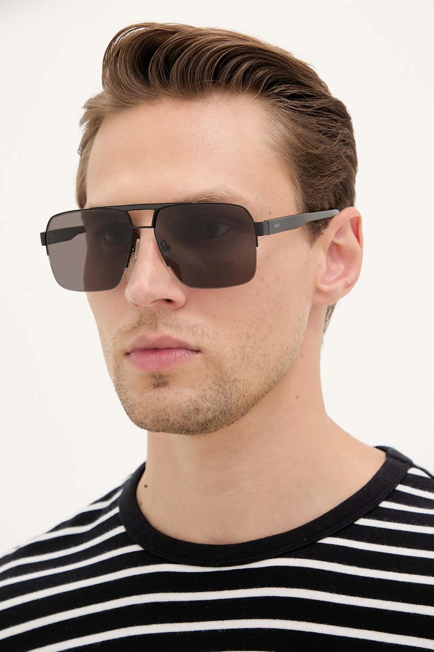 BOSS ochelari de soare culoarea negru, BOSS 1767/S