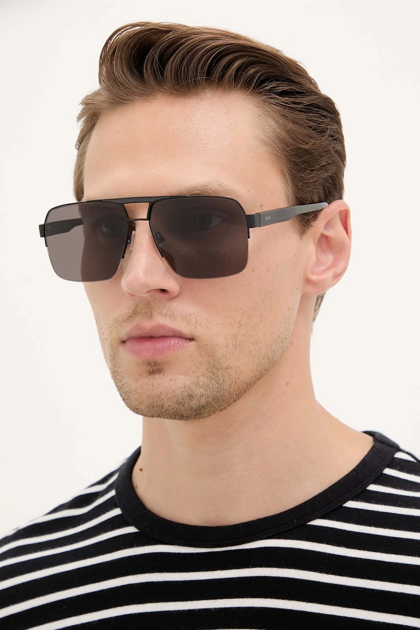 BOSS ochelari de soare culoarea negru, BOSS 1767/S