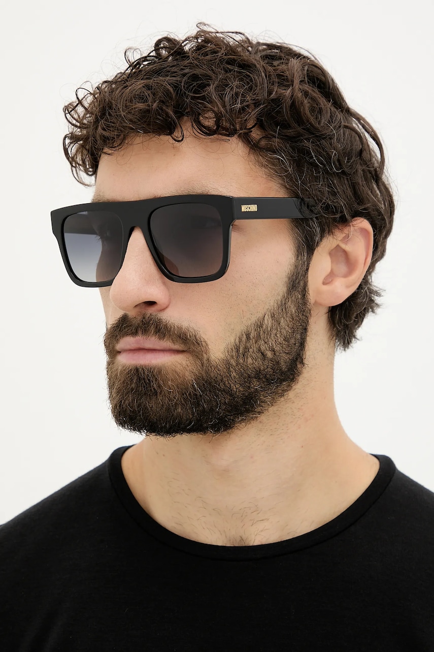 Moschino ochelari de soare culoarea negru, MOS201/S - 0 | YEO